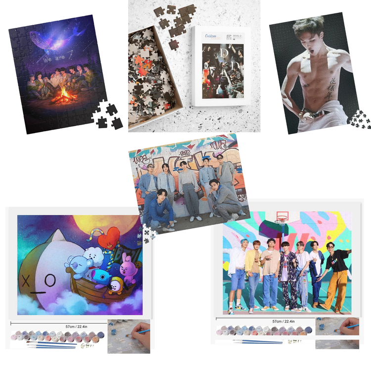 BTS - Jigsaw Puzzles & Paint Kits