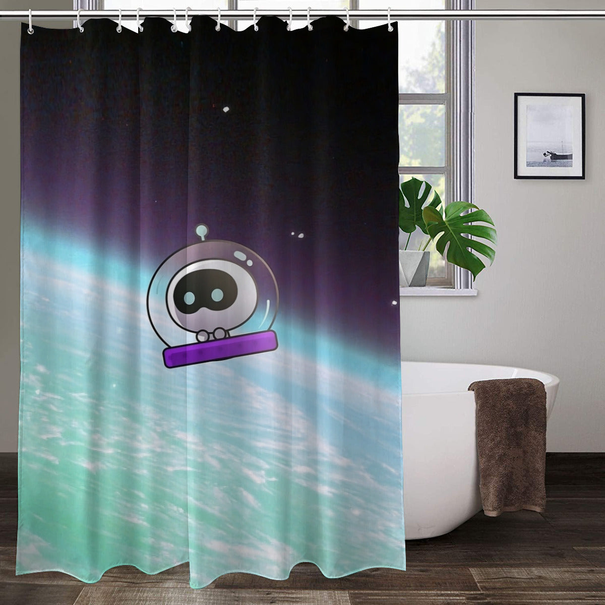 BTS Wooteo Shower Curtain - Ultimate bathroom accessory! Great home warming gift for your favorite Kpop lover!