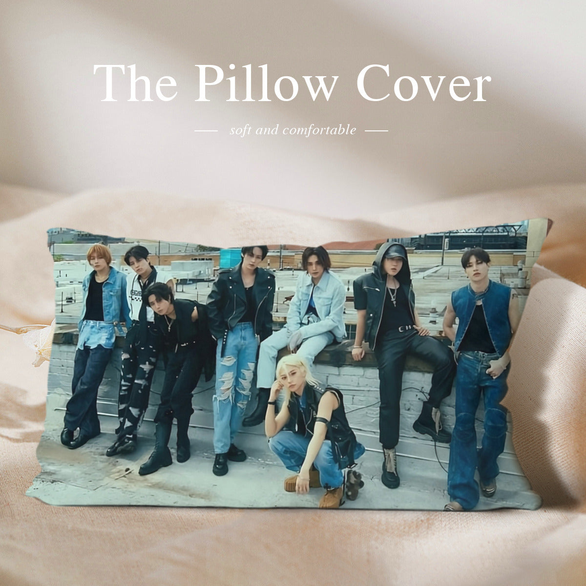 Stray Kids themed Pillow sham - double sided pillow case - Pillowcase! Great KPOP Gift!