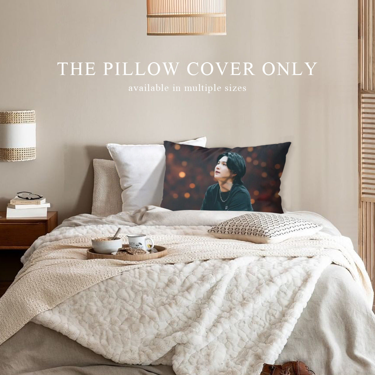 BTS Suga concert themed Pillow sham - double sided pillow case - Pillowcase! Great KPOP Gift!