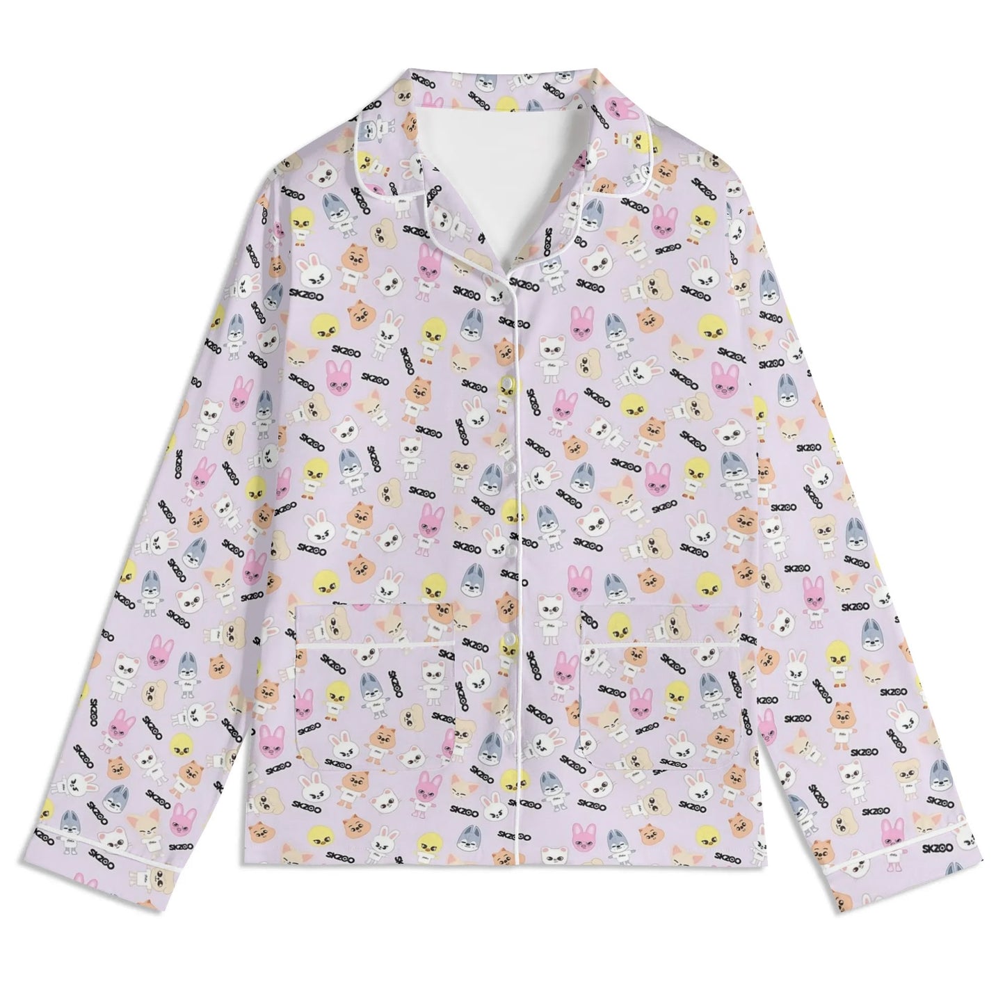 Stray Kids SKZOO Unisex Long Sleeve Adult PJs - Immediate shipping - Size XL
