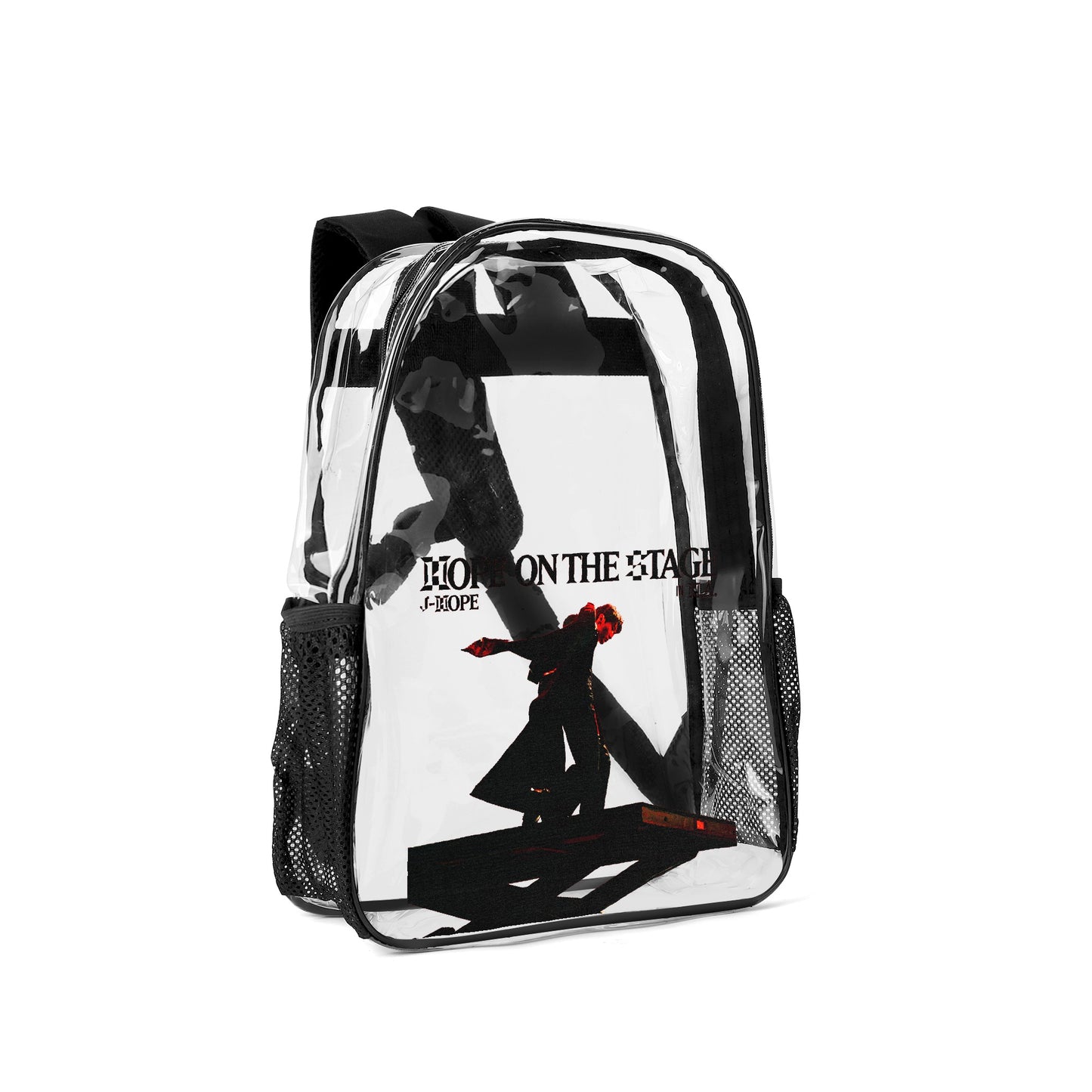 BTS JHope On The Stage Clear Backpack 17 Inch PVC Transparent Bookbag