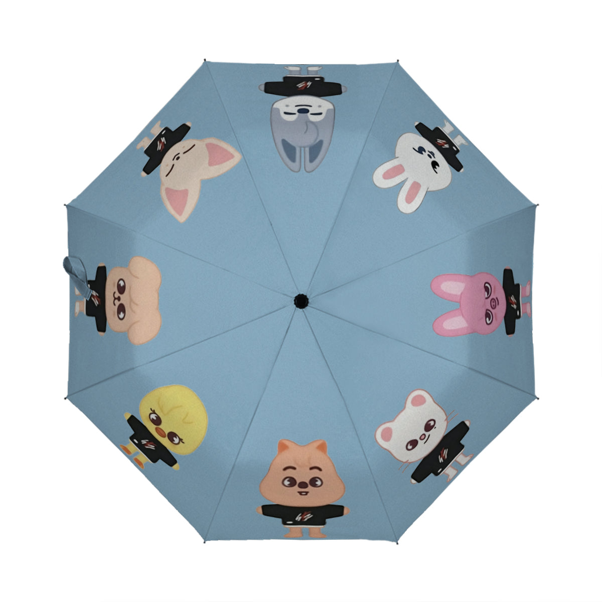 Stray Kids SKZOO Umbrella - Different color options! Automatic opening umbrella - Straykids rainy weather, protection from weather
