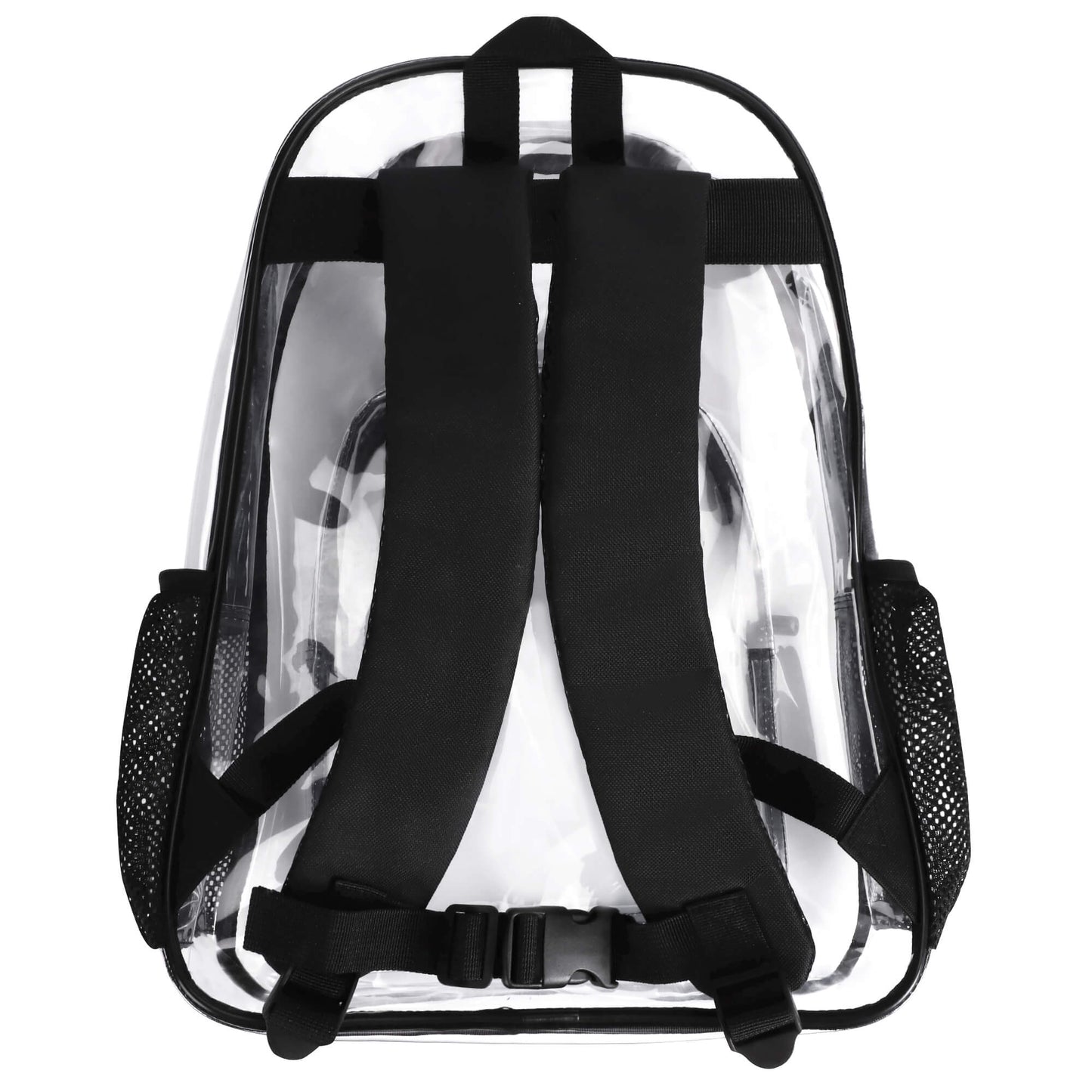 BTS Black Logo Clear Backpack 17 Inch PVC Transparent Bookbag