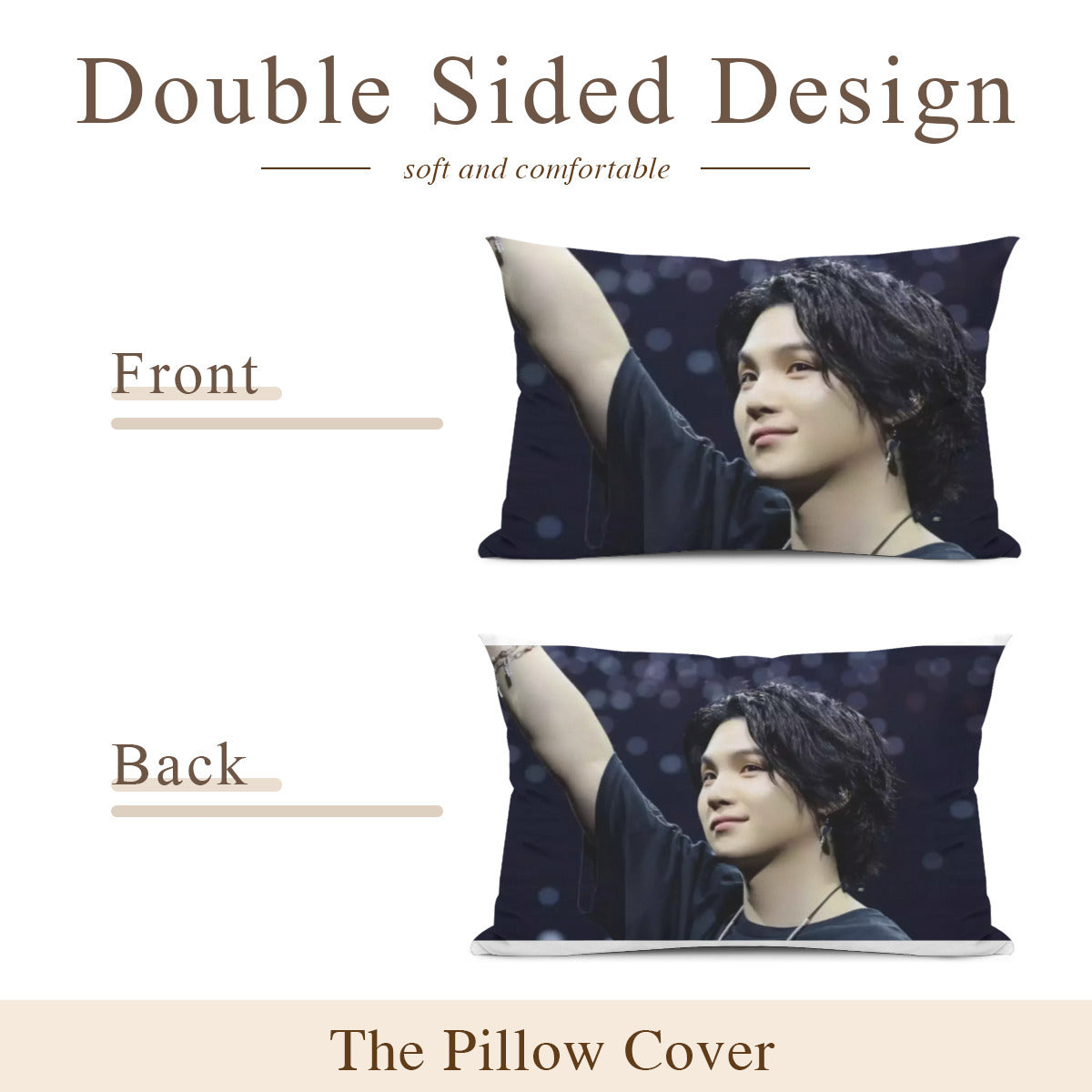 BTS Suga concert themed Pillow sham - double sided pillow case - Pillowcase! Great KPOP Gift!