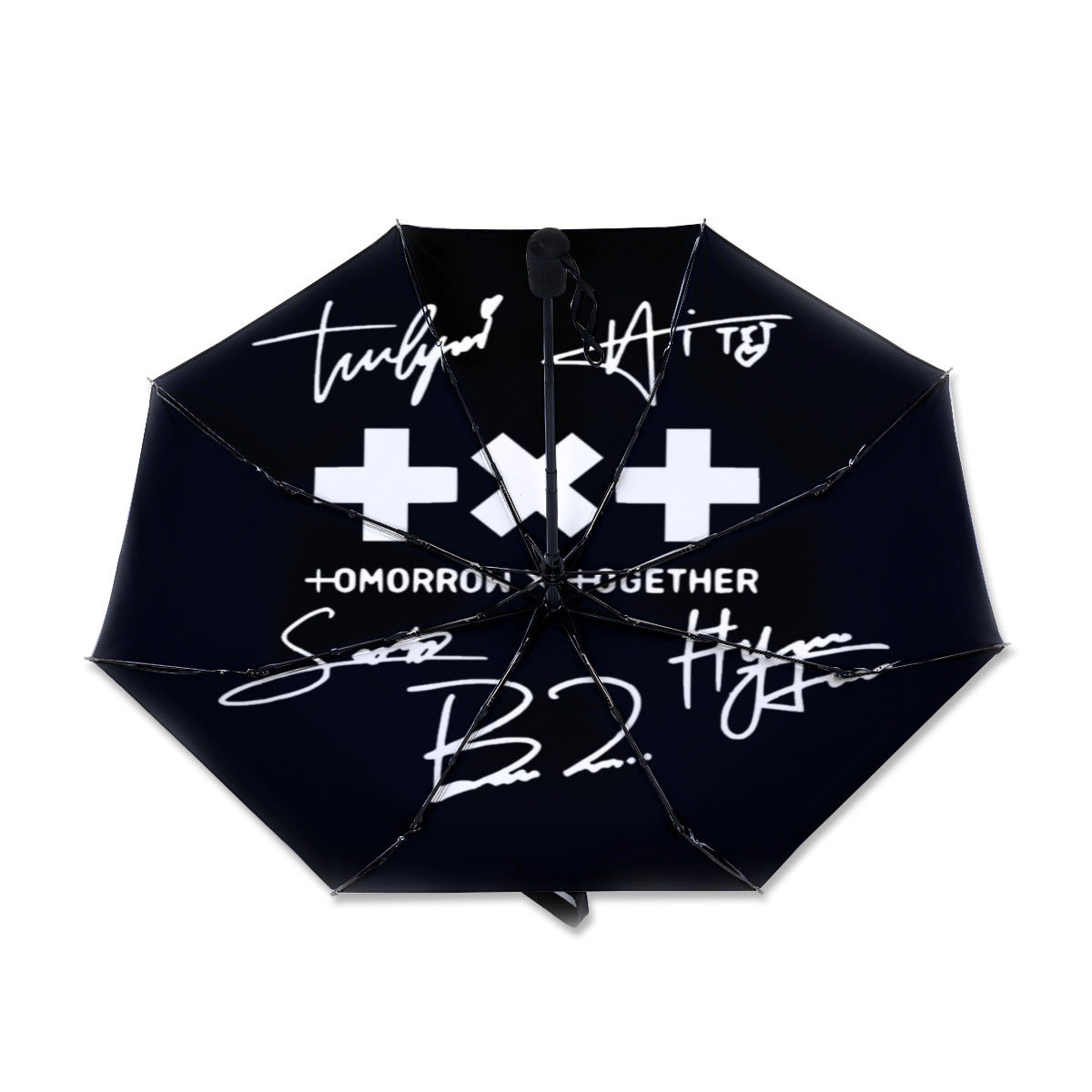 TXT Automatic opening umbrella featuring their Logo and Signatures - Kpop for rainy weather andprotection from weatherXT