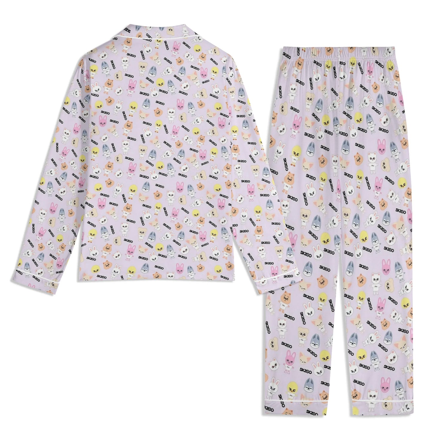 Stray Kids SKZOO Unisex Long Sleeve Adult PJs - Immediate shipping - Size XL
