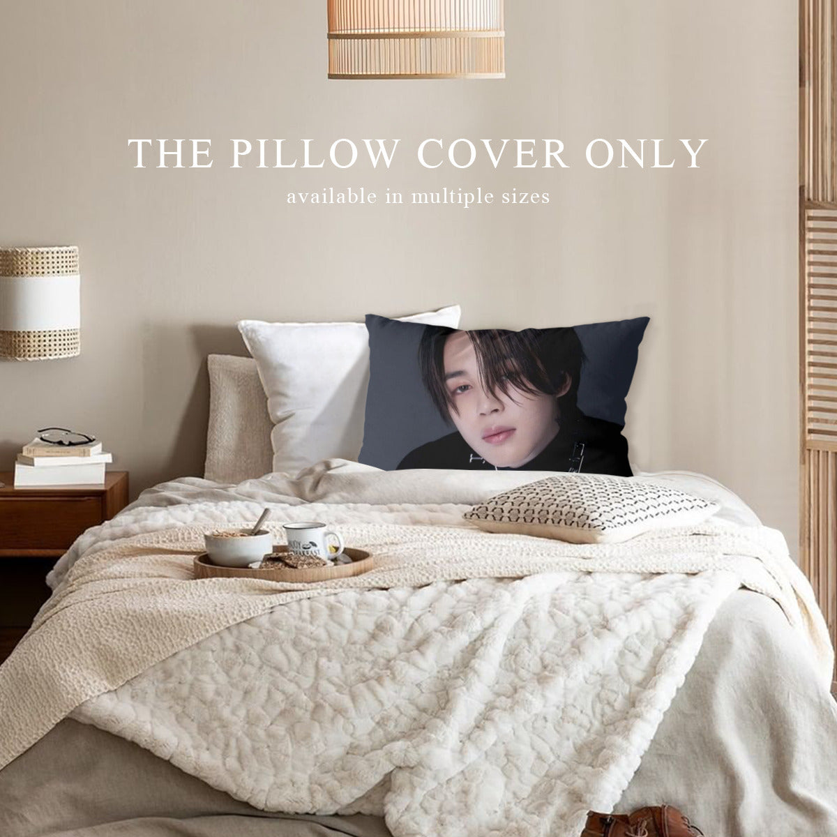 BTS Jimin "Face" themed Pillow sham - double sided pillow case - Pillowcase! Great KPOP Gift!