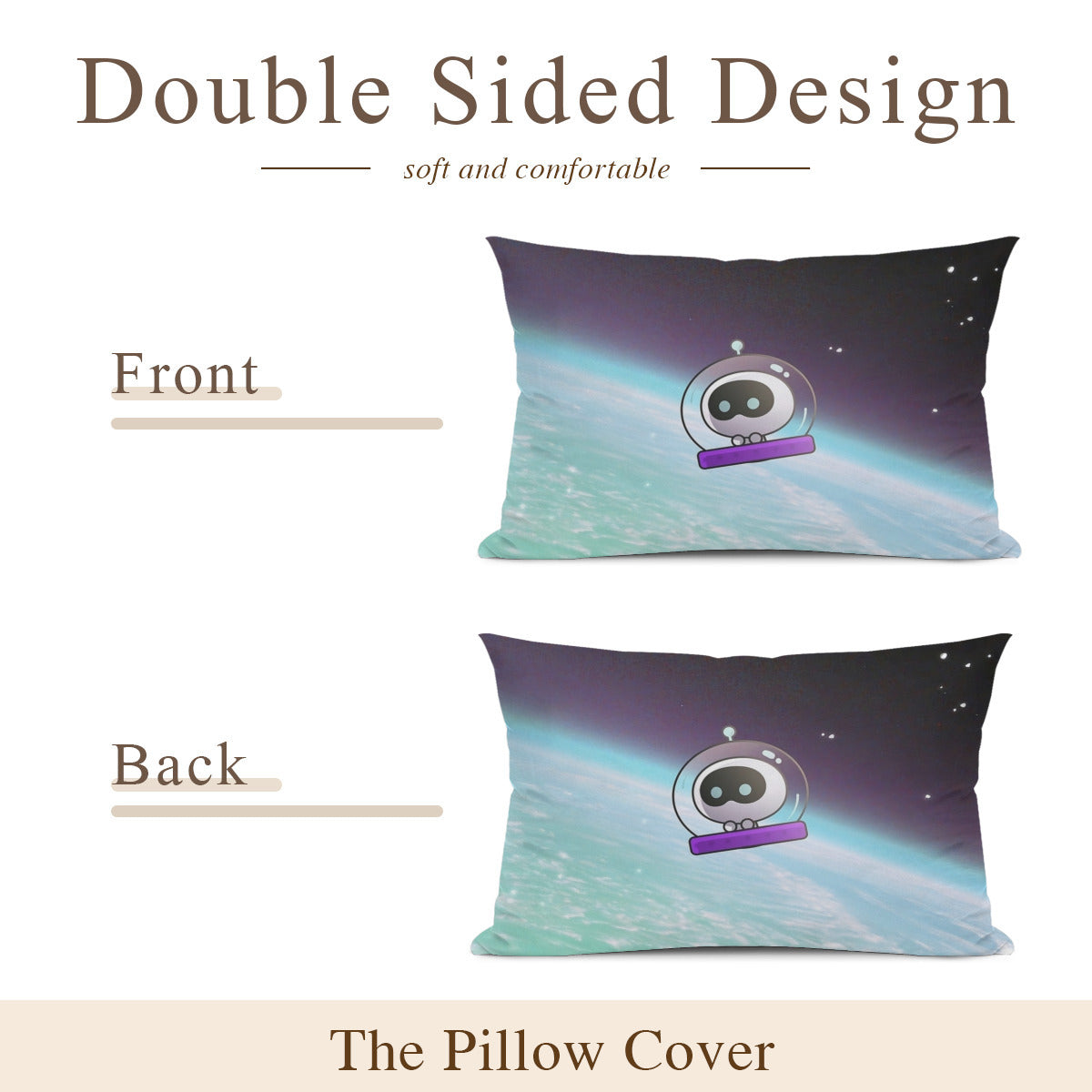 BTS Jin Wooteo themed Pillow sham - double sided pillow case - Pillowcase! Great KPOP Gift!