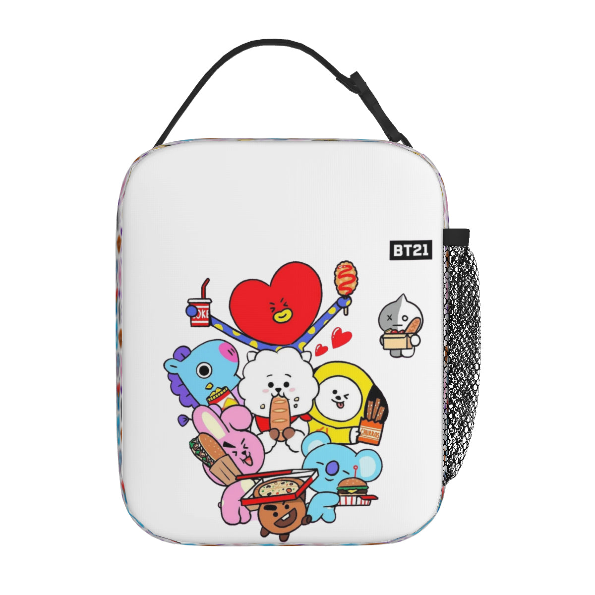 BTS BT21 Insulated Lunch Bag - Great for picnics, school or the office! Great kpop gift!