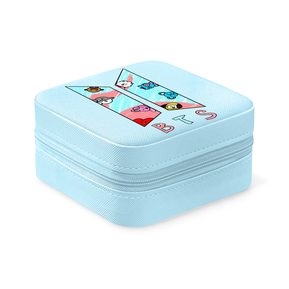 BTS BT21 logo Jewelry Box - Jewelry Organizer - 5 Colors! Jewelry accessories - jewelry box - Travel Jewelry organizer - Great gift