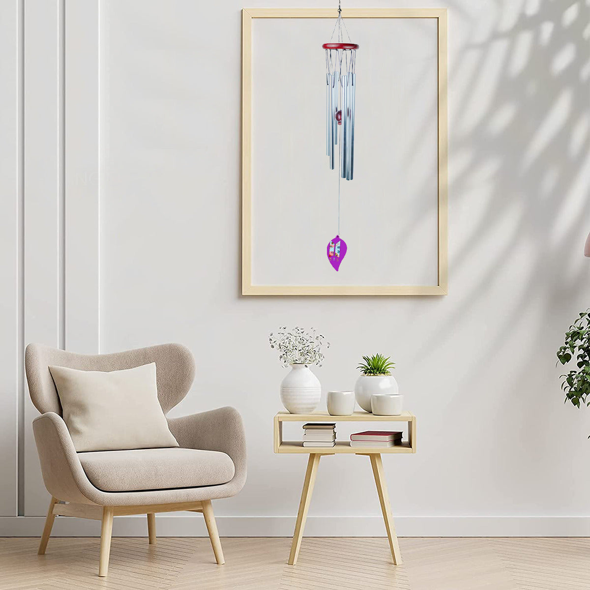 BTS Purple Aluminum Wind chimes - Great for your garden or patio! Kpop decor!