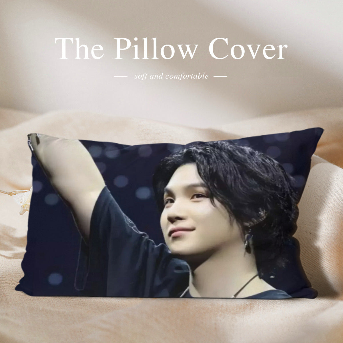 BTS Suga concert themed Pillow sham - double sided pillow case - Pillowcase! Great KPOP Gift!