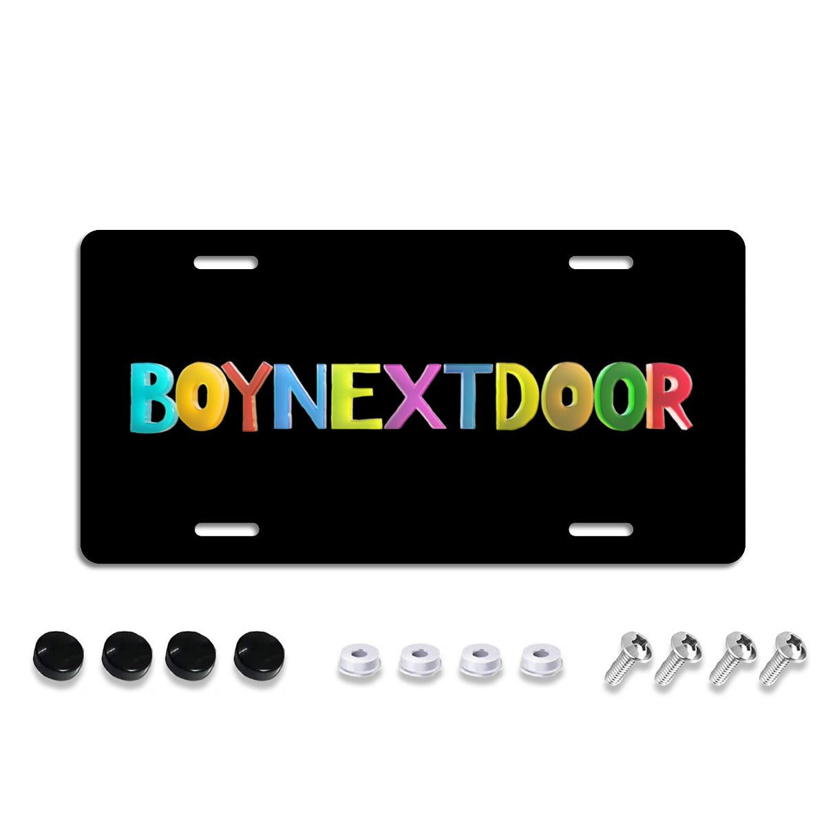 BoyNextDoor logo Vanity Plate for your car -Car accessories