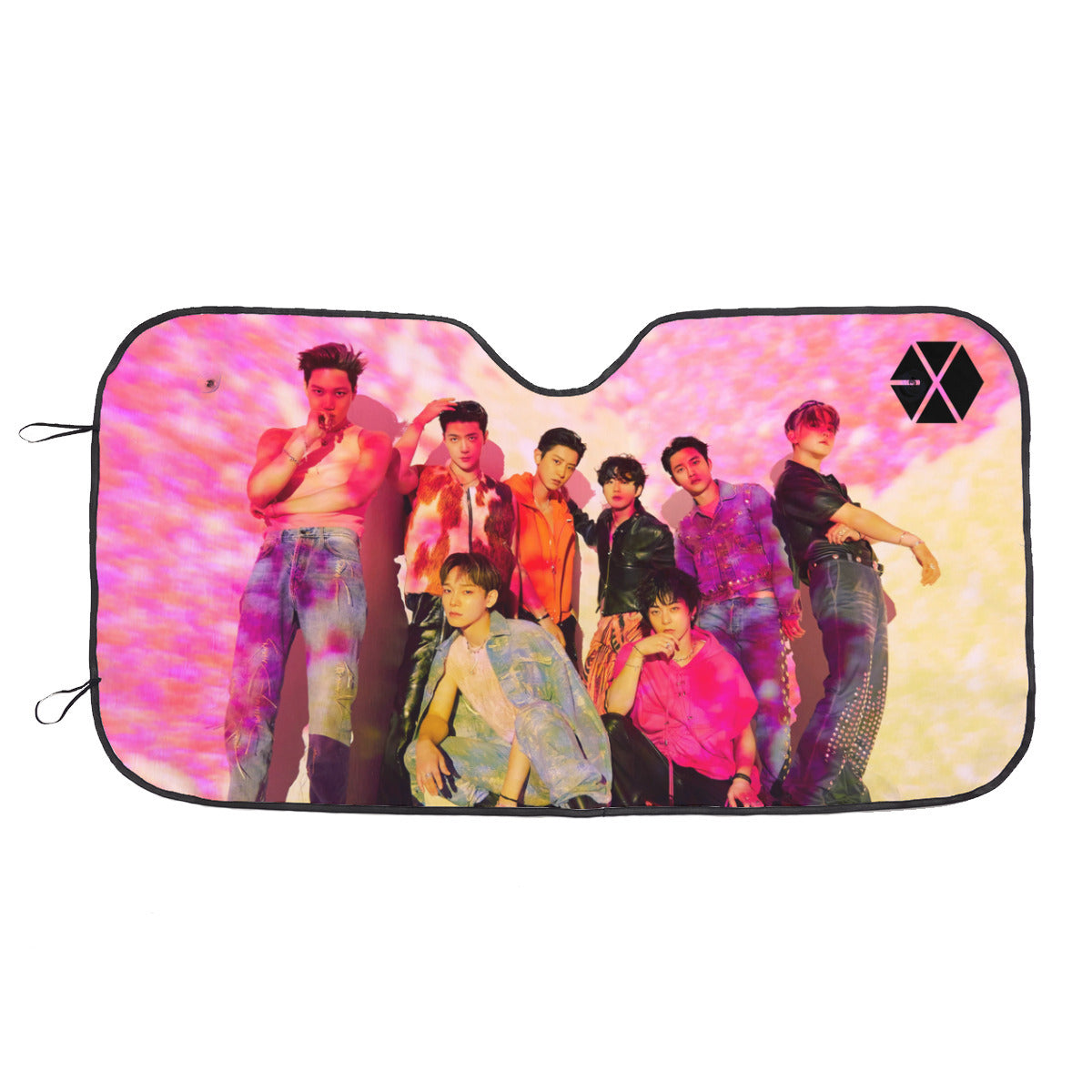EXO On Stage Sun Shade - Windshield Cover -KPop Themed - Great gift! Car Window Shield - Windshield Protector