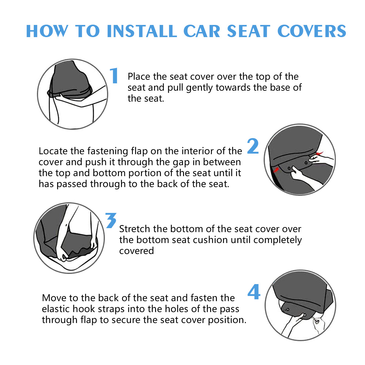 BTS BT21 Wooteo Car Microfiber Seat Covers - Set of 2 - BTS car seat covers - bangtan army car accessories - Army gift