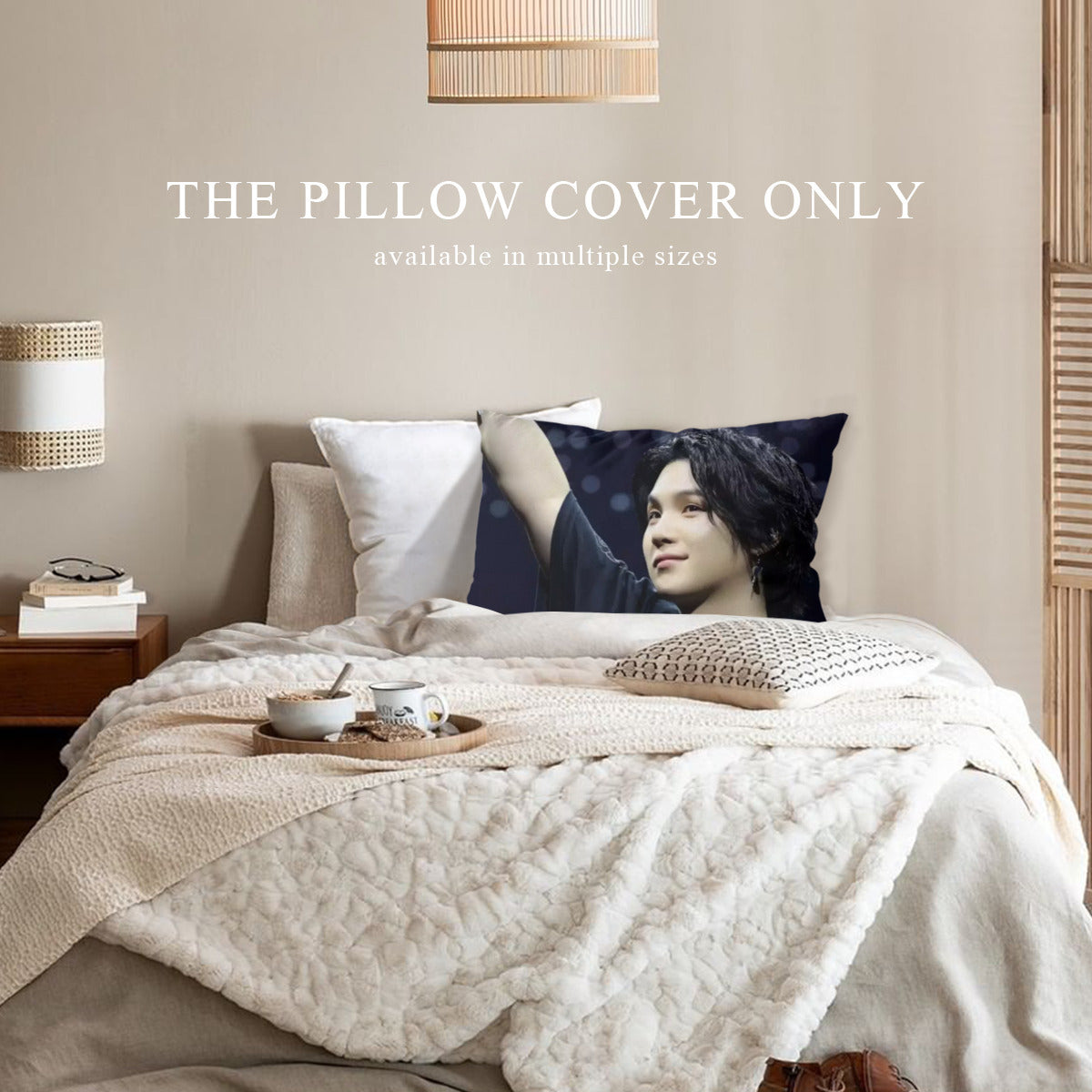 BTS Suga concert themed Pillow sham - double sided pillow case - Pillowcase! Great KPOP Gift!