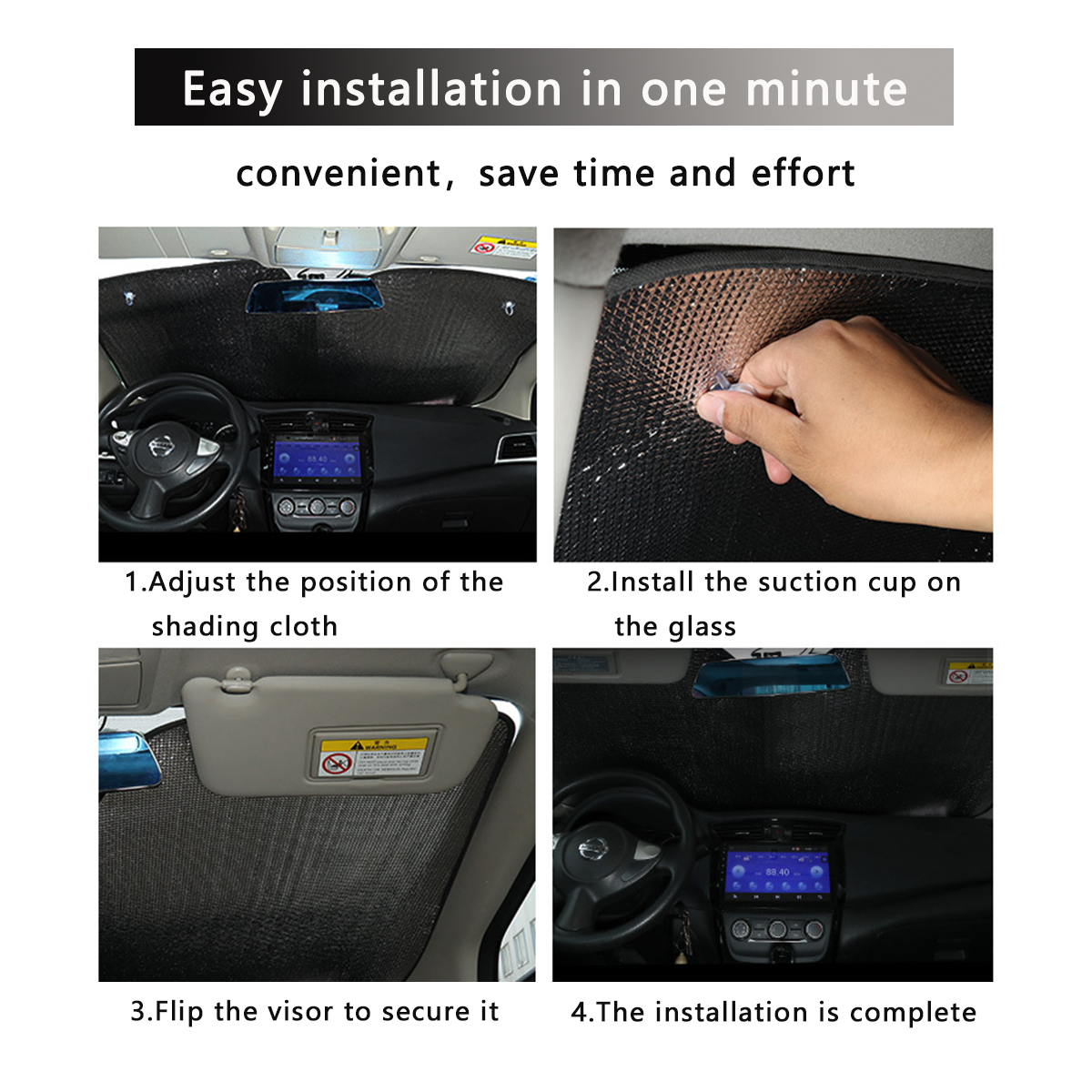 Enhypen - Engene Car Windshield Cover Sun Shade - Kpop gift, Car Sunshade, K-Pop Inspired Car Accessories Kpop