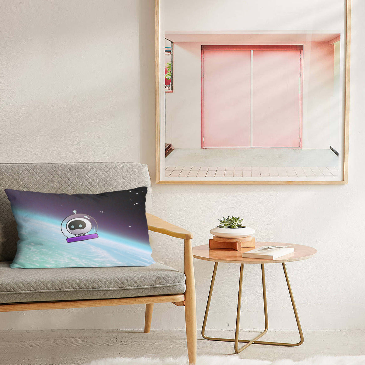 BTS Jin Wooteo themed Pillow sham - double sided pillow case - Pillowcase! Great KPOP Gift!
