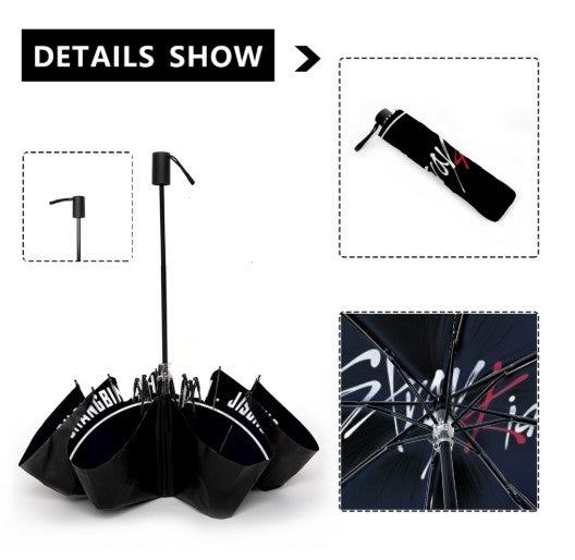 Stray Kids Umbrella Logo with Names - Printed on the Inside - Automatic Opening Umbrella - STAYS