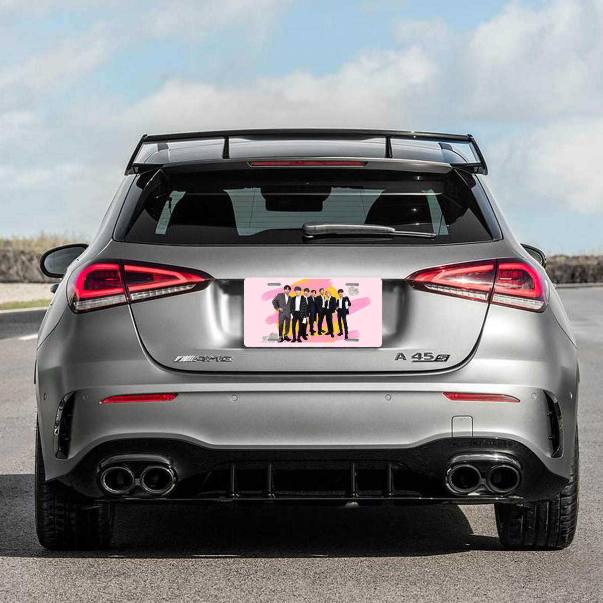 BTS Bt21 Vanity Plate - BTS Permission to dance License Plate Frame - BTS Army Bangtan car accessories - bts vanity plate - vanity plate