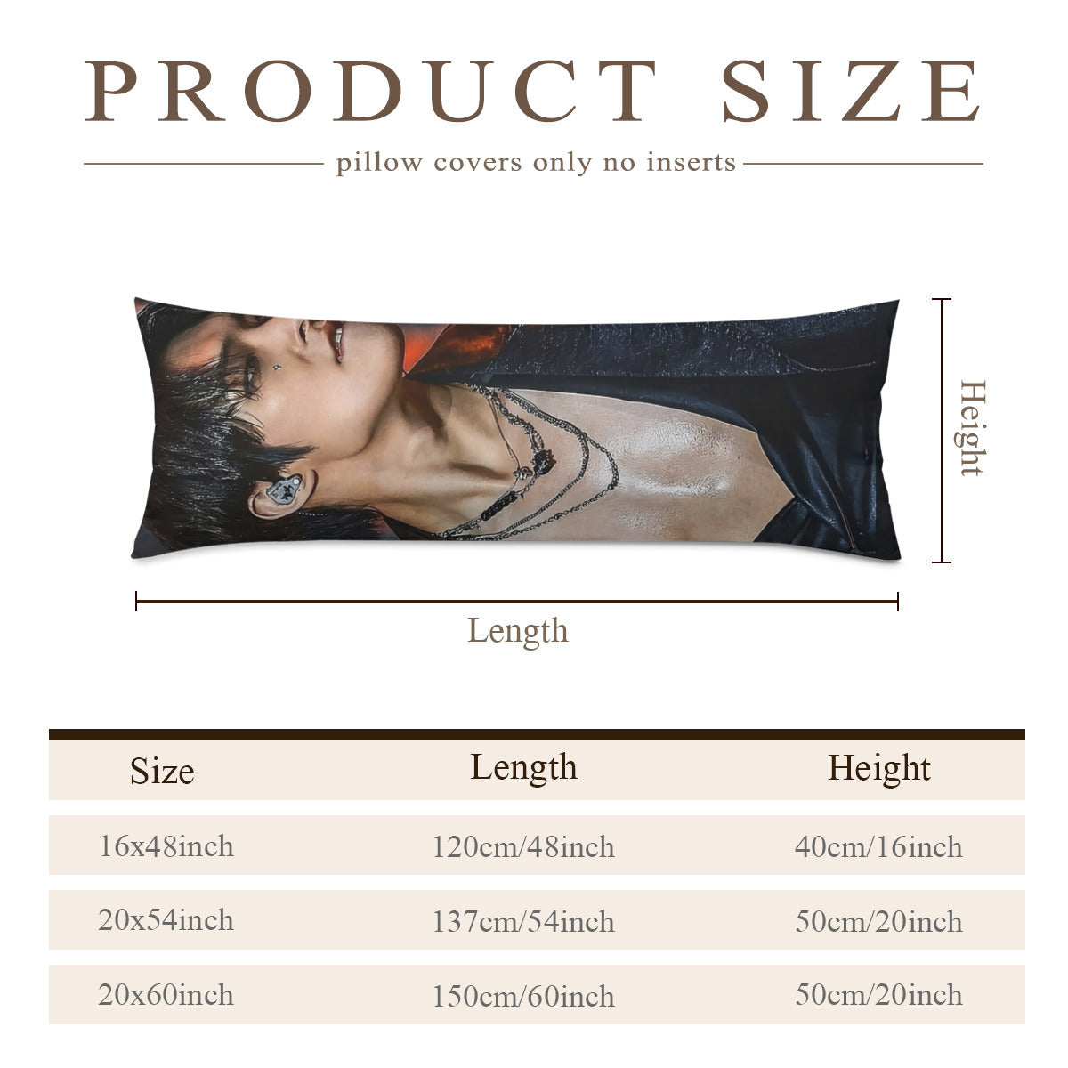 Ateez Mingi - Full Body Pillow Case - Double Sided Full Body Pillowcases - 3 sizes! Long Pillow Cover Double-Sided Design (Multiple Sizes)