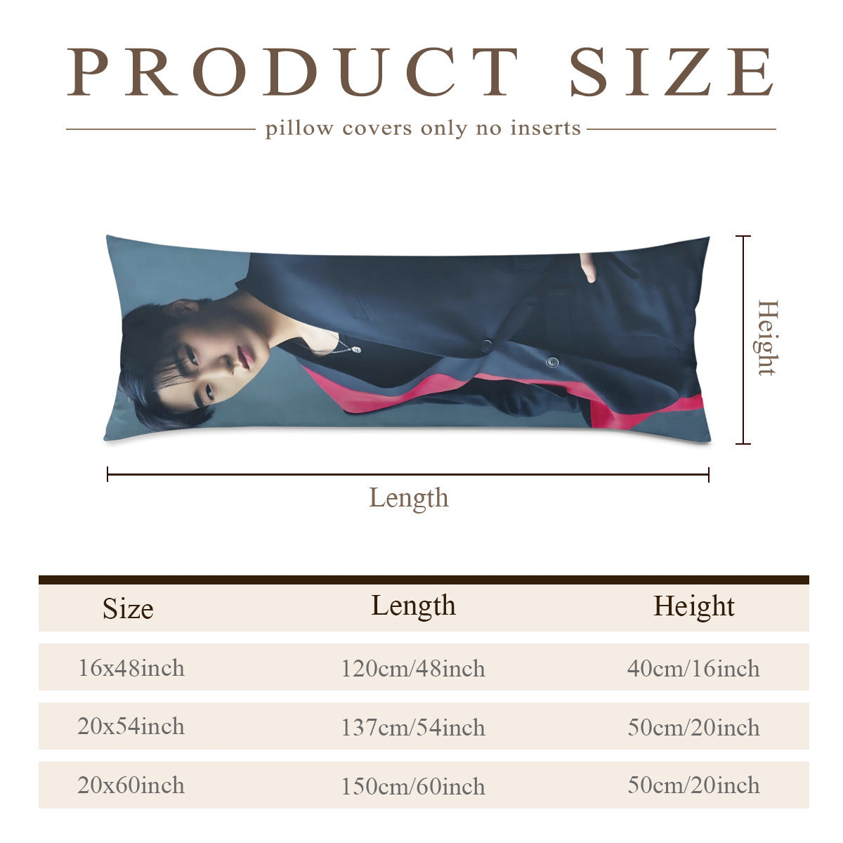 Ateez San Full body pillow case - double sided in 3 sizes Ateez full size pillow case - Aniteez pillowcase