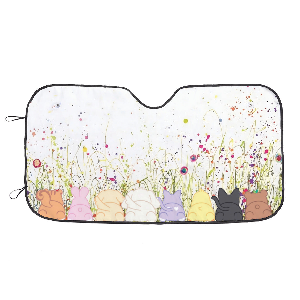 Ateez Aniteez Cute Butts! Car Sun Shade -Now in 3 sizes! Windshield cover visor - Gift for ATINY, Car Sunshade - K-Pop Car