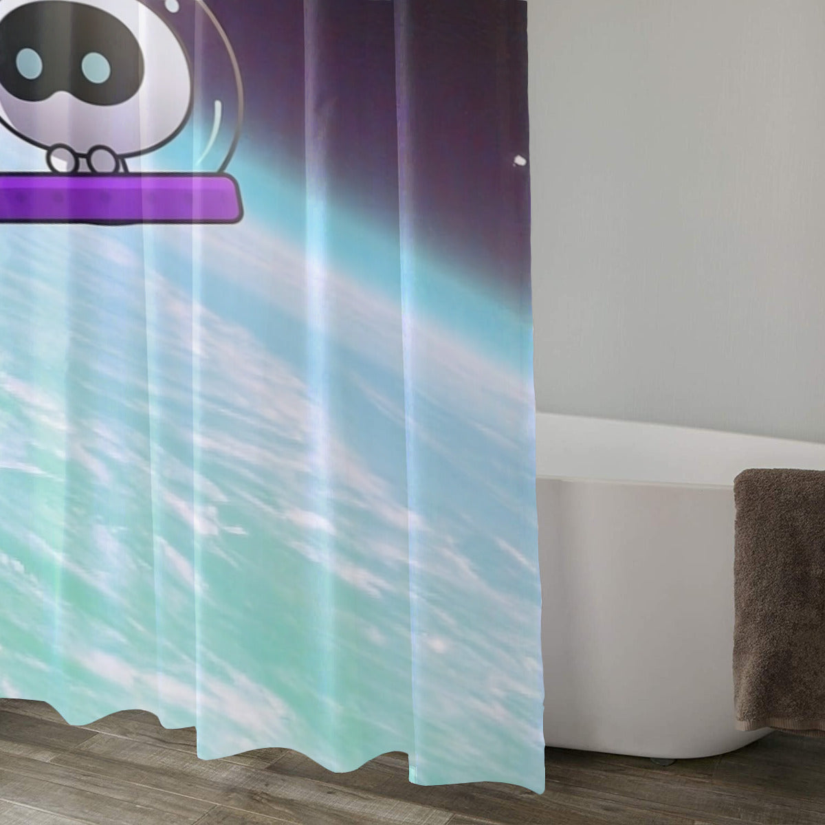 BTS Wooteo Shower Curtain - Ultimate bathroom accessory! Great home warming gift for your favorite Kpop lover!
