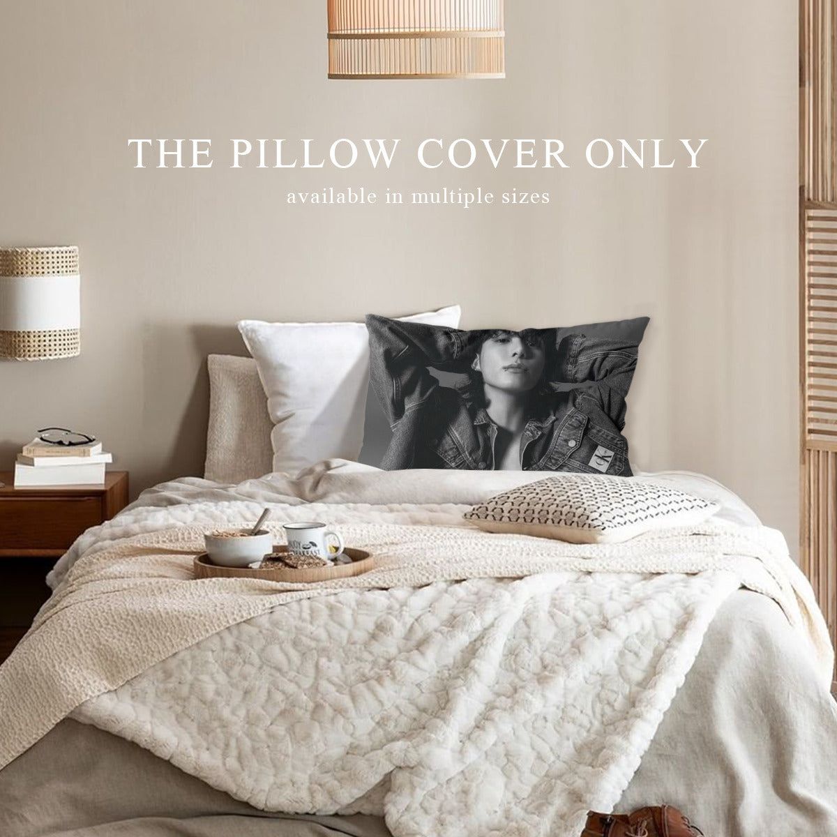 BTS JK Calvin Cline photoshoot themed Pillow sham - double sided pillow case - Pillowcase! Great KPOP Gift!