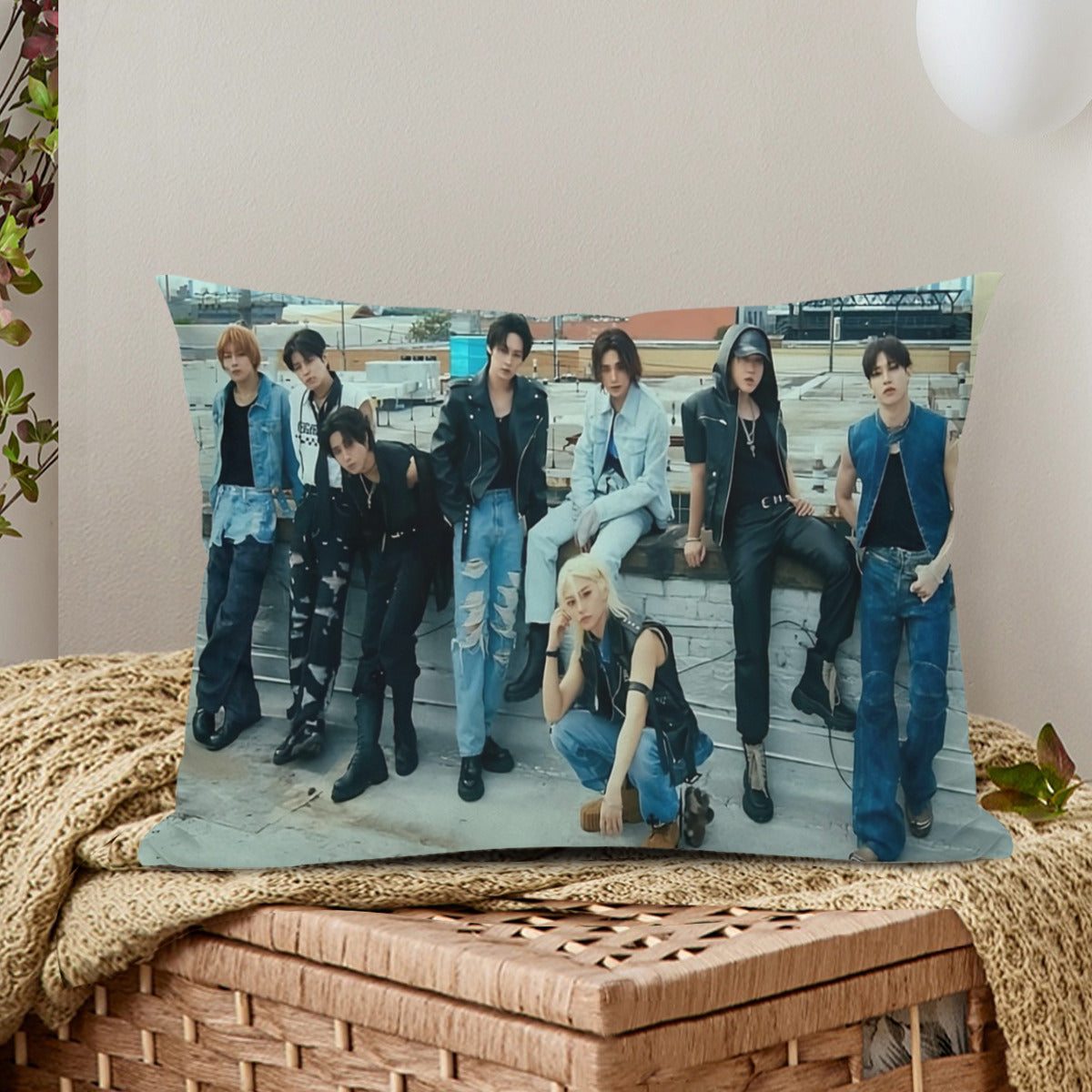 Stray Kids themed Pillow sham - double sided pillow case - Pillowcase! Great KPOP Gift!