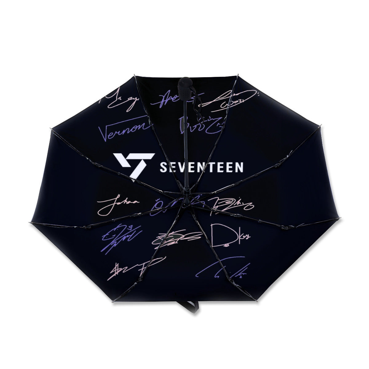 Seventeen Automatic opening umbrella featuring their Logo and Signatures - Kpop for rainy weather andprotection from weatherXT