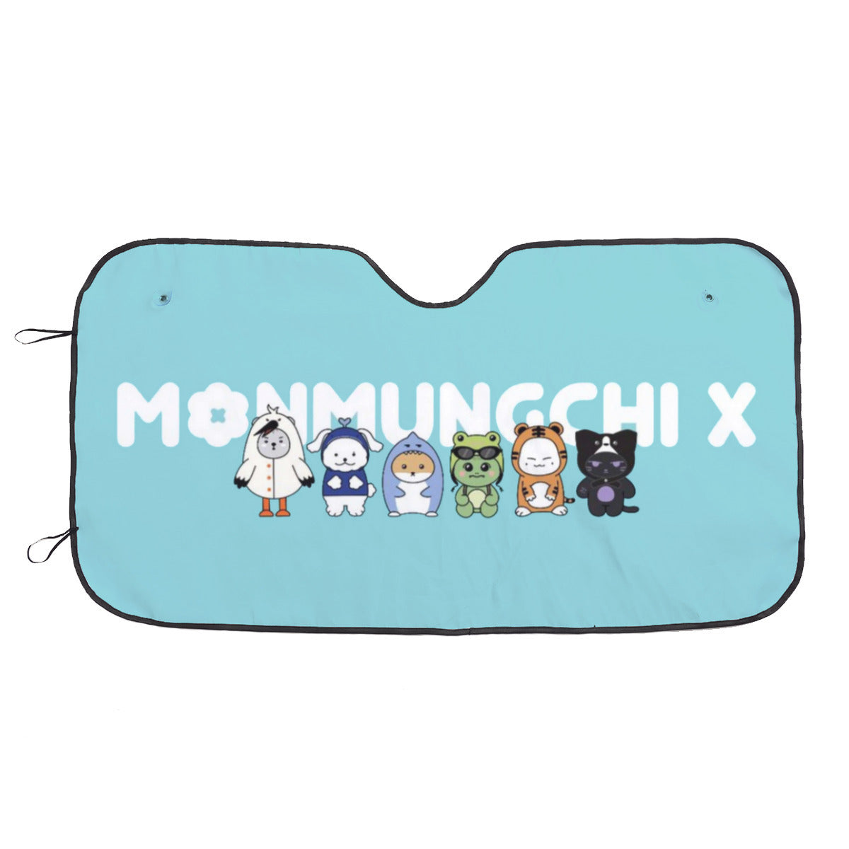 Monsta X Monmungchi Sun Shade - Windshield Cover -KPop Themed - Great gift! Car Window Shield - Windshield Protector