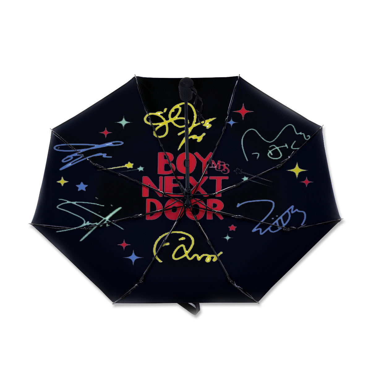 BoyNextDoor Automatic opening umbrella featuring their Logo and Signatures - Kpop for rainy weather andprotection from weatherXT
