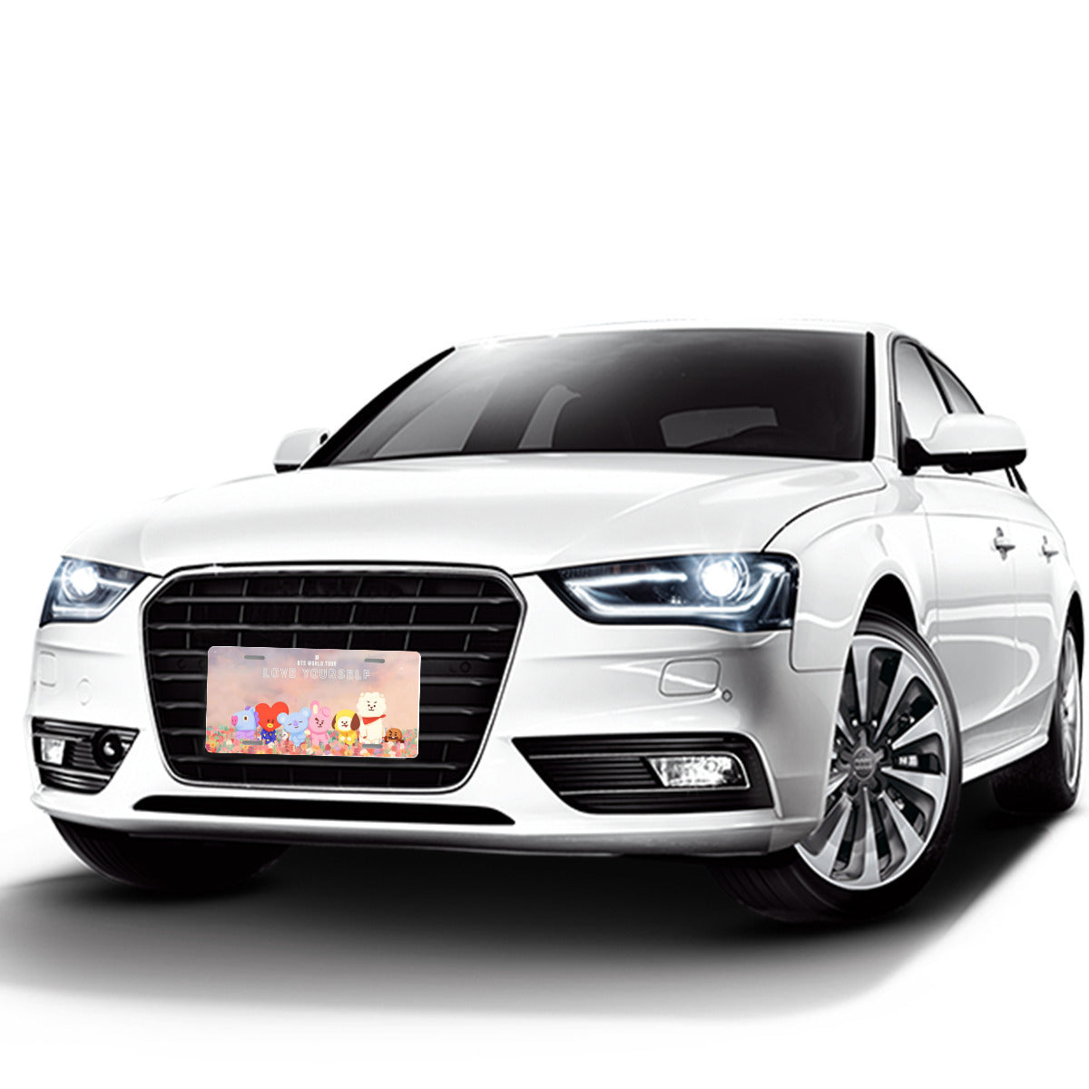 BTS Bt21 Love Yourself World Tour Vanity Plate - BTS License Plate Frame - Army Bangtan car accessories - BTS vanity plate - BT21 vanity
