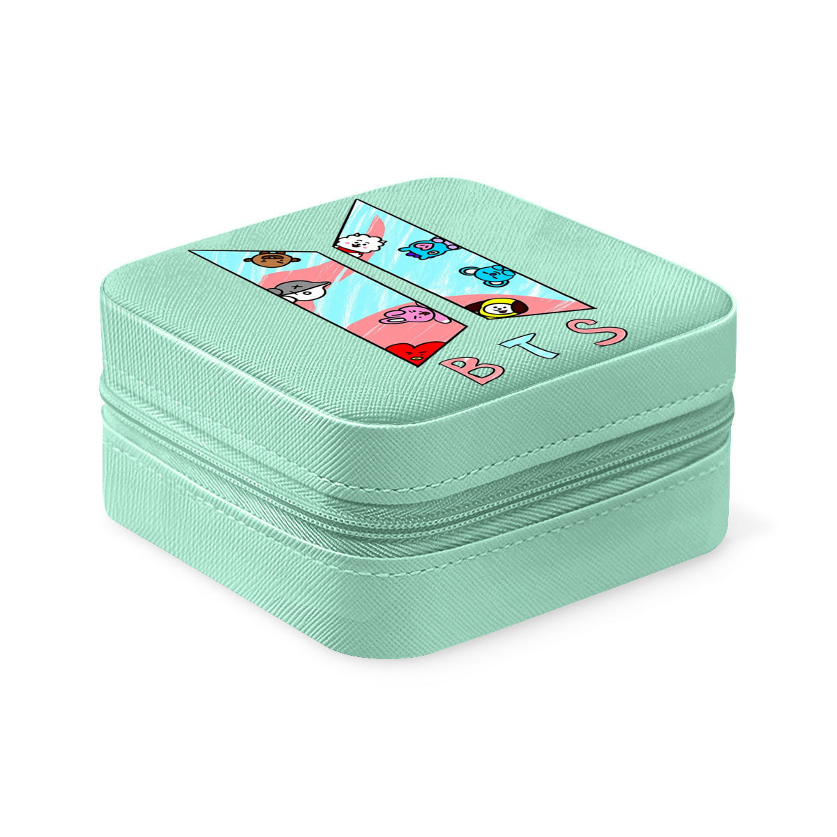 BTS BT21 logo Jewelry Box - Jewelry Organizer - 5 Colors! Jewelry accessories - jewelry box - Travel Jewelry organizer - Great gift