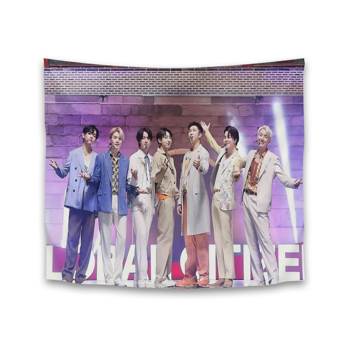 BTS Horizontal Polyester Wall Tapestry (80*60inch)