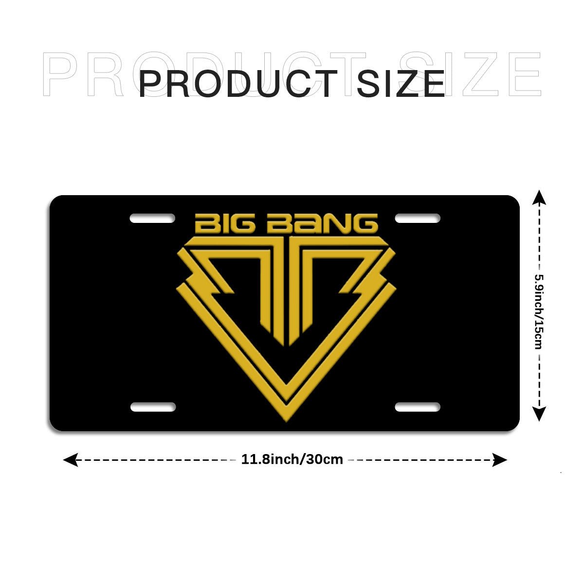 BIGBANG Logo Vanity Plate for your car - Car accessories - Beyond The Shoppe