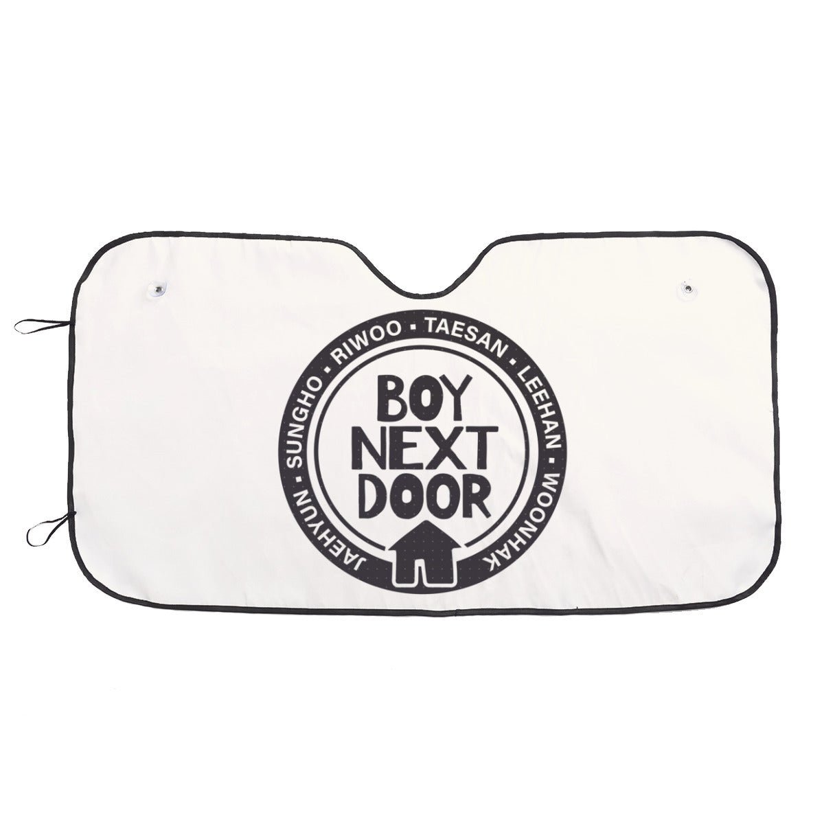 BoyNextDoor logo Sun Shade - Windshield Cover - KPop Themed - Great gift! Car Window Shield - Windshield Protector - Beyond The Shoppe