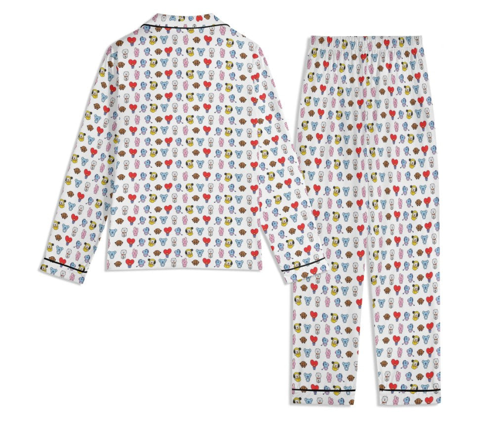 BT21 Unisex Long Sleeve Adult PJs - Immediate Shipping! Size XL