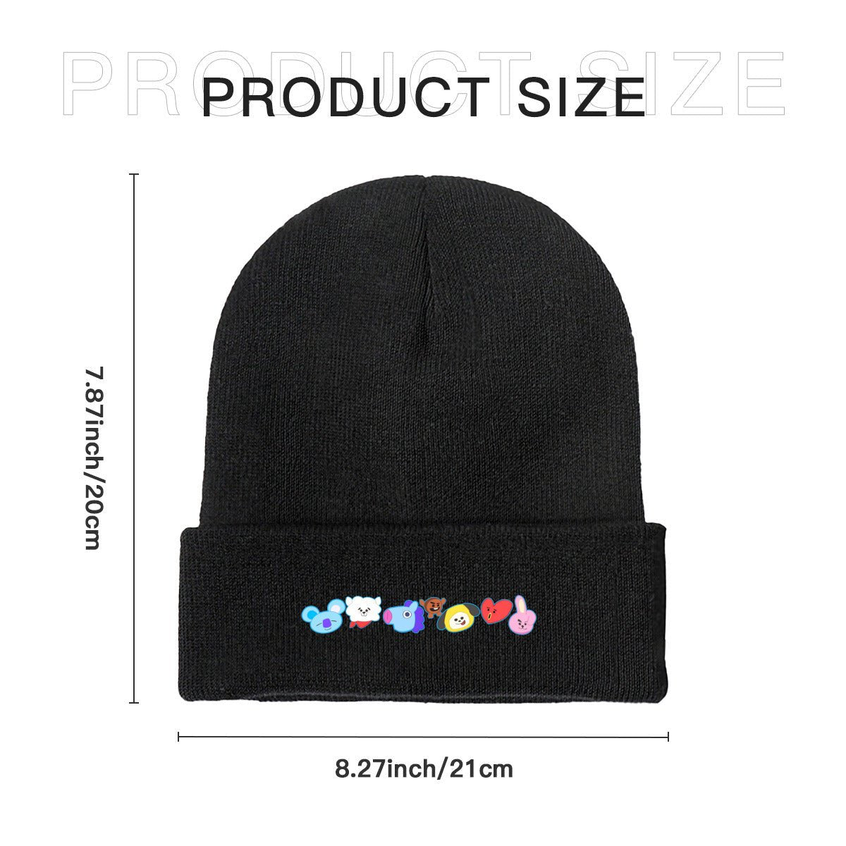 BTS BT21 being silly! Beanie for Adults – Cozy Polyester Knit Hat - Stylish, Comfortable & Trendy Hat - Beyond The Shoppe