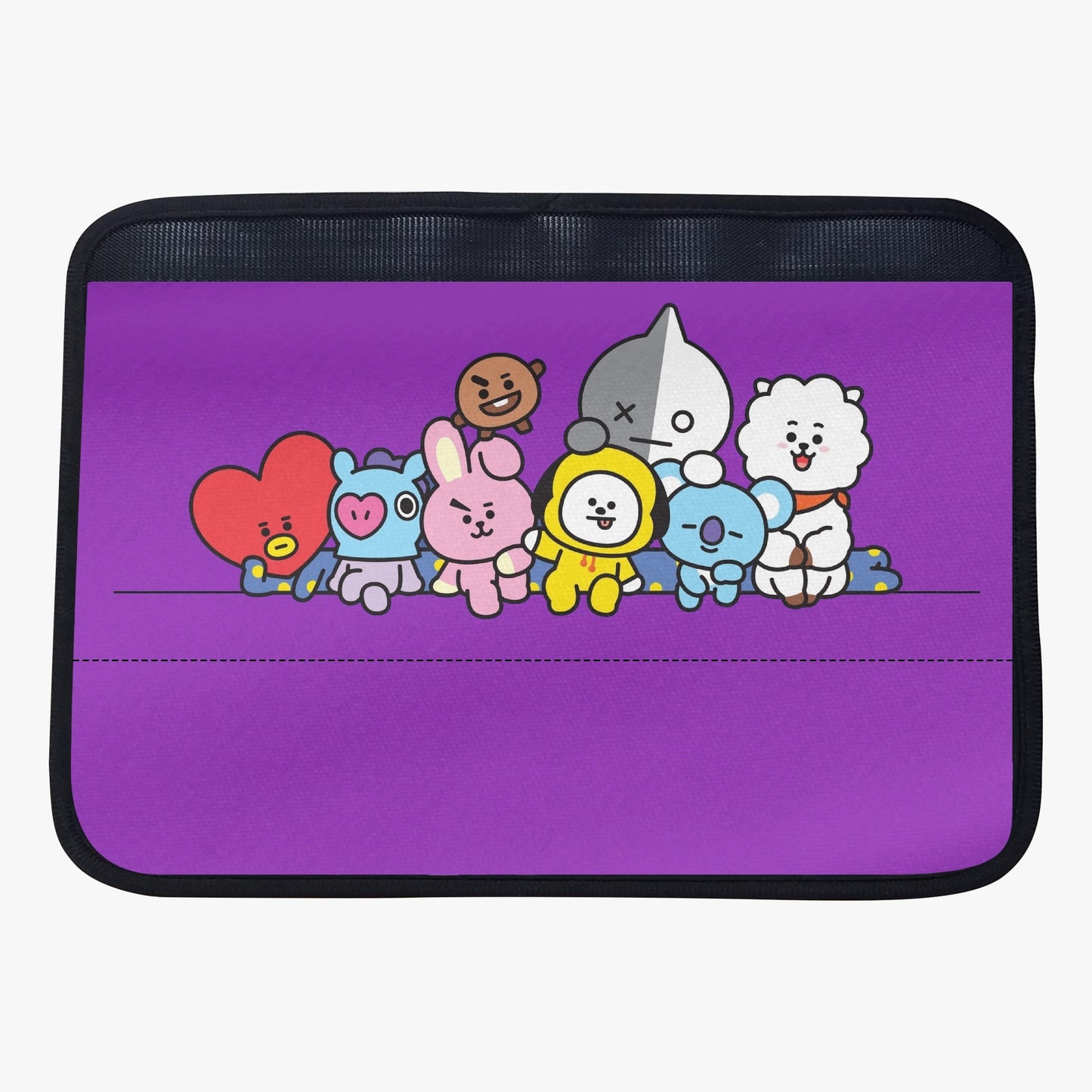 BTS BT21 Purple Car Seat Belt Cover - Choose 1 pc or 2 pc/set - Car accessories and decorations - Beyond The Shoppe