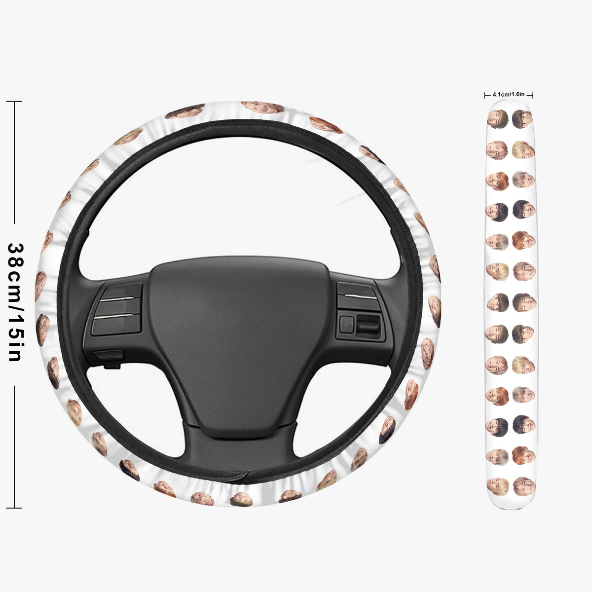 BTS BT21 Steering Wheel Cover - OT7 Faces - Great BTS car accessory - bst gift - bts army - bts car accessories - Beyond The Shoppe