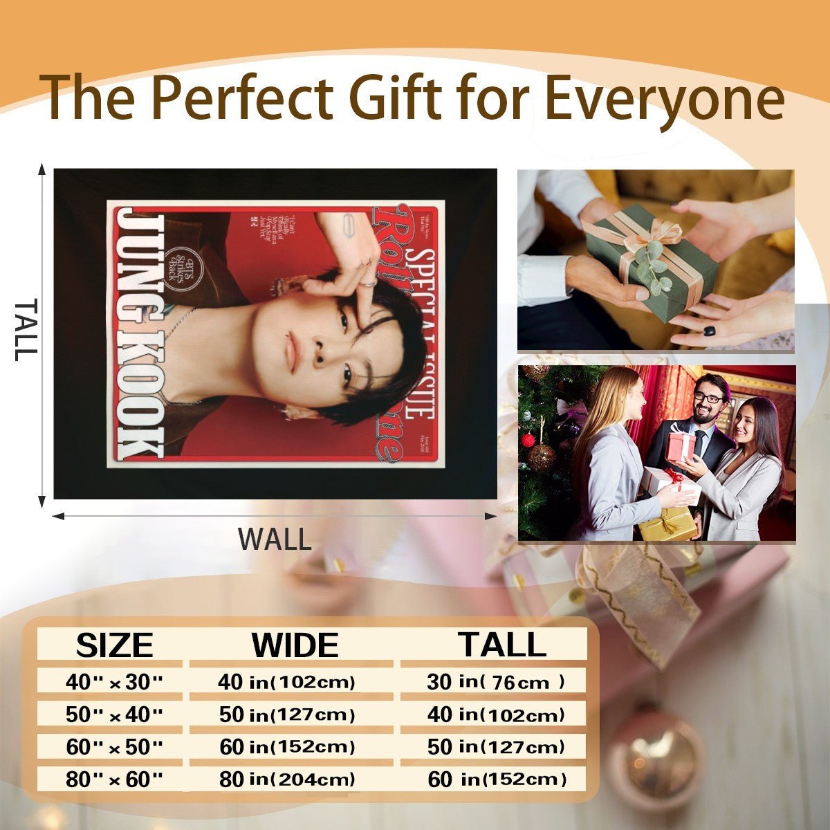 BTS JK Rolling Stone Magazine Cover Flannel Breathable Blanket 4 Sizes! Blanket Throw - Beyond The Shoppe