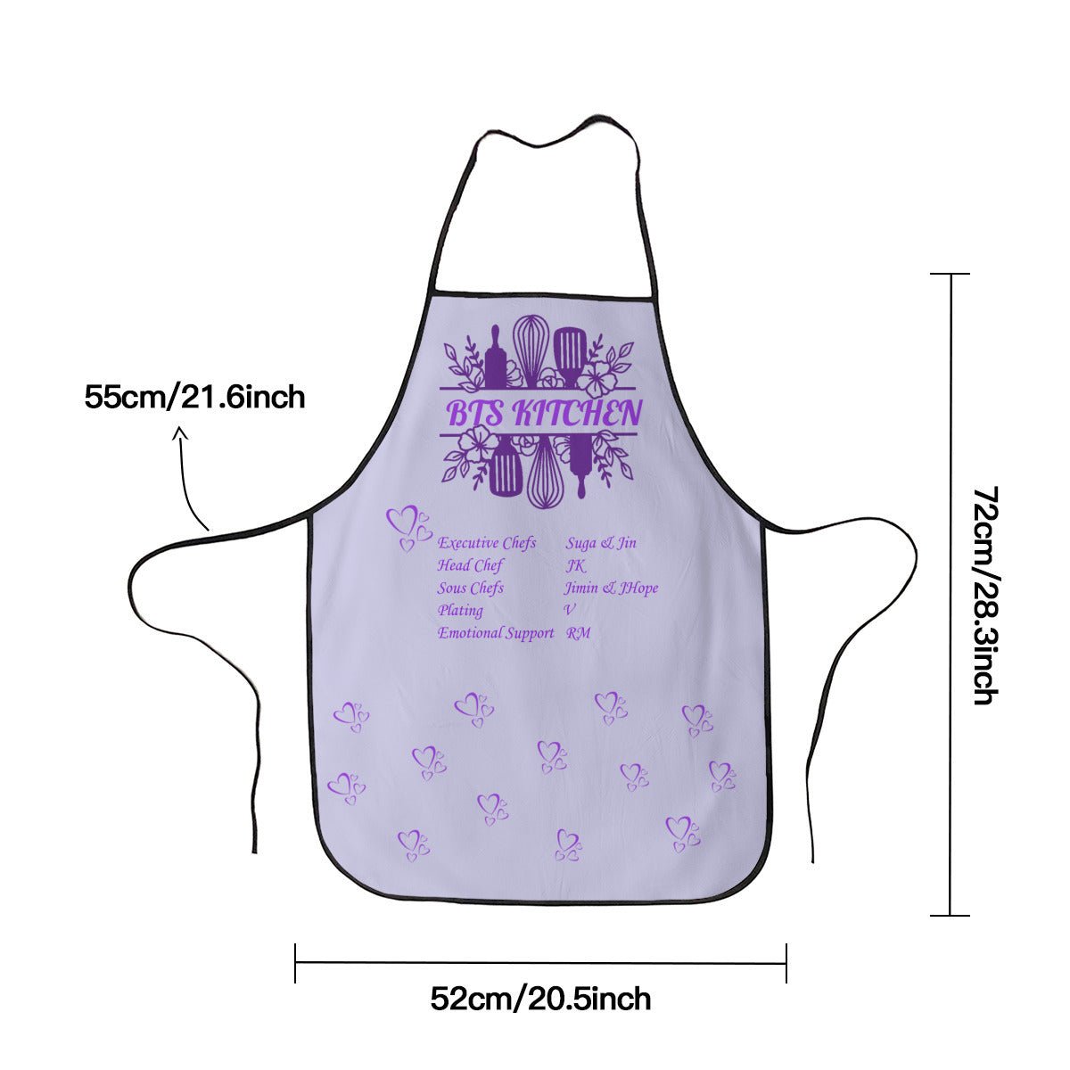 BTS Kitchen Apron - Adult's Apron - Korean literary style - Cotton Linen - Great for up & coming chefs! - Beyond The Shoppe