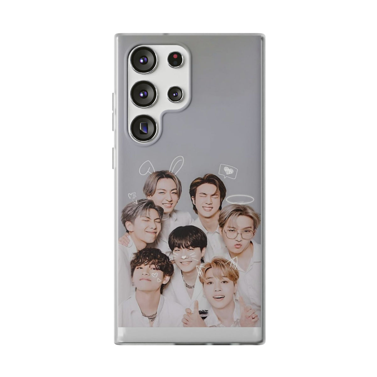 BTS OT7 Cuties Cell Phone Case - iPhone, Samsung and Custom Covers - K - Pop Phone Covers, Gifts for Fans, Stylish Cell Phone Accessories - Beyond The Shoppe