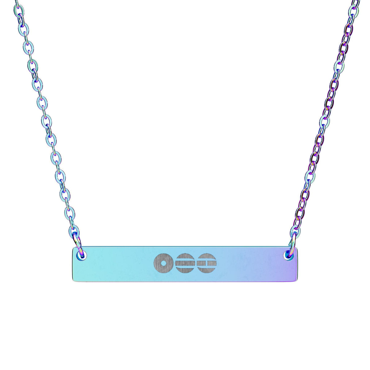 BTS Swim Arirang Engraved Bar Necklace – Stainless Steel Minimal Pendant (Unisex Jewelry) - Beyond The Shoppe