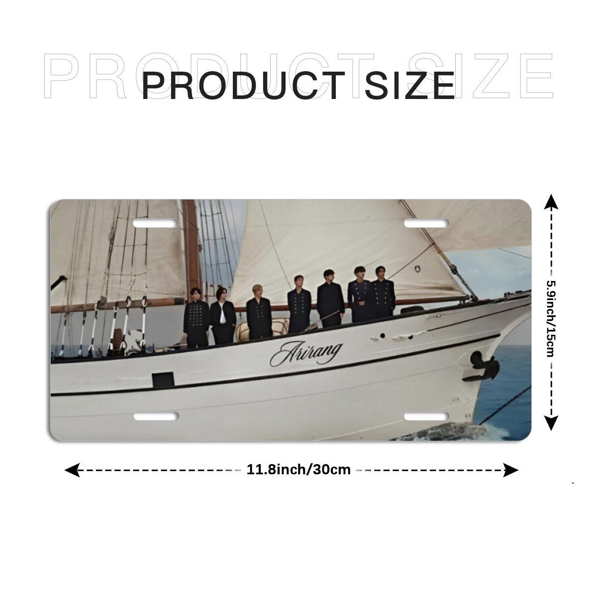 BTS Swim - Arirang Vanity Plate for your car - License Plate - Car accessories - Beyond The Shoppe