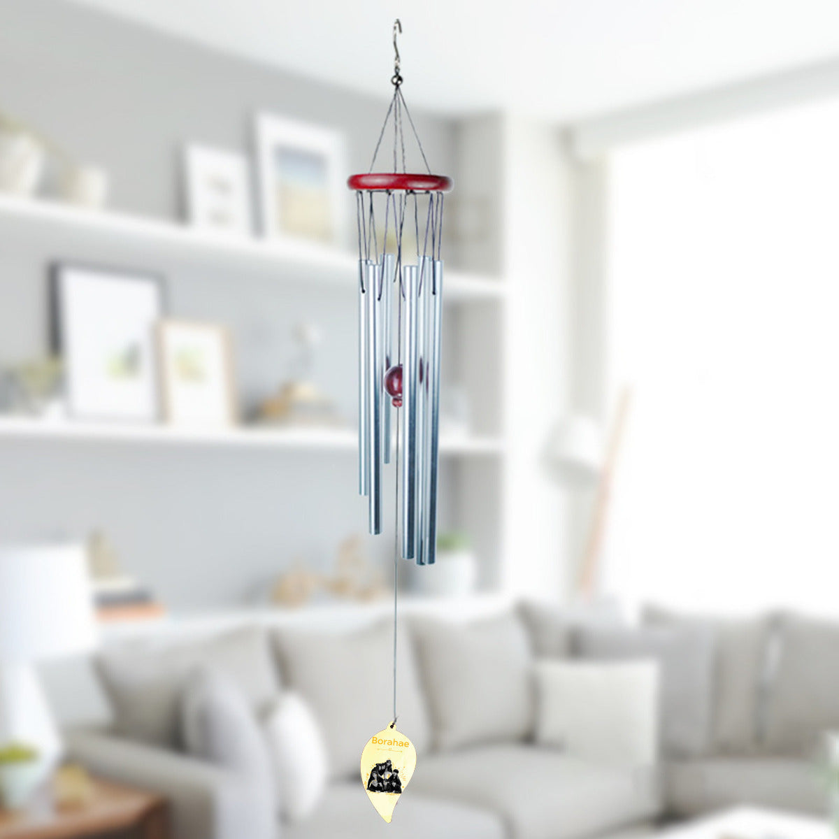 BTS Borahae Aluminum Wind chimes - Great for your garden or patio! Kpop decor!