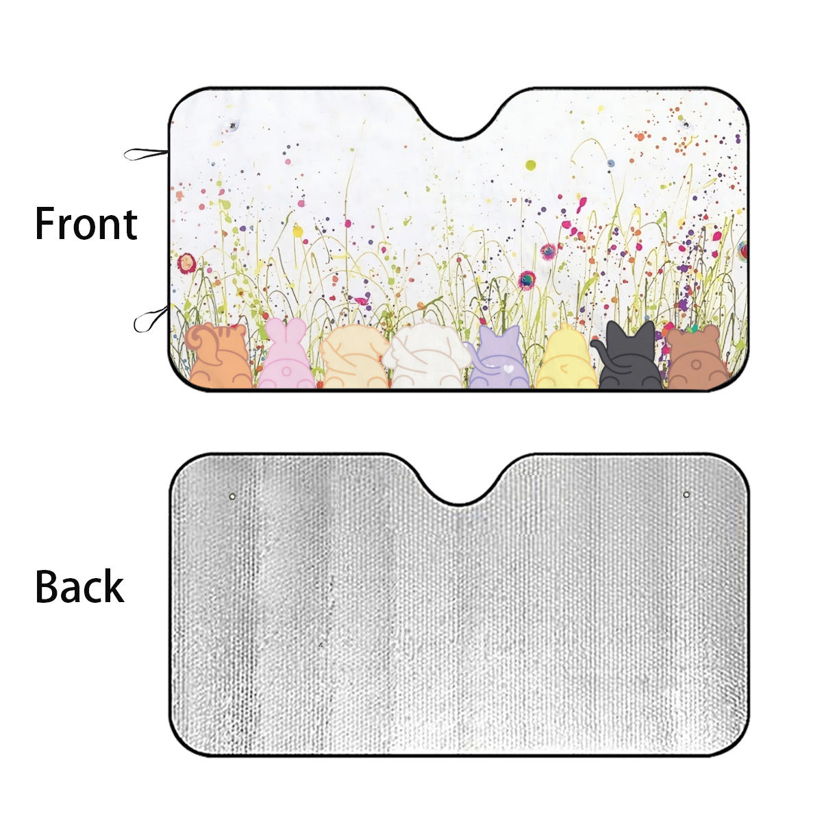 Ateez Aniteez Cute Butts! Car Sun Shade -Now in 3 sizes! Windshield cover visor - Gift for ATINY, Car Sunshade - K-Pop Car